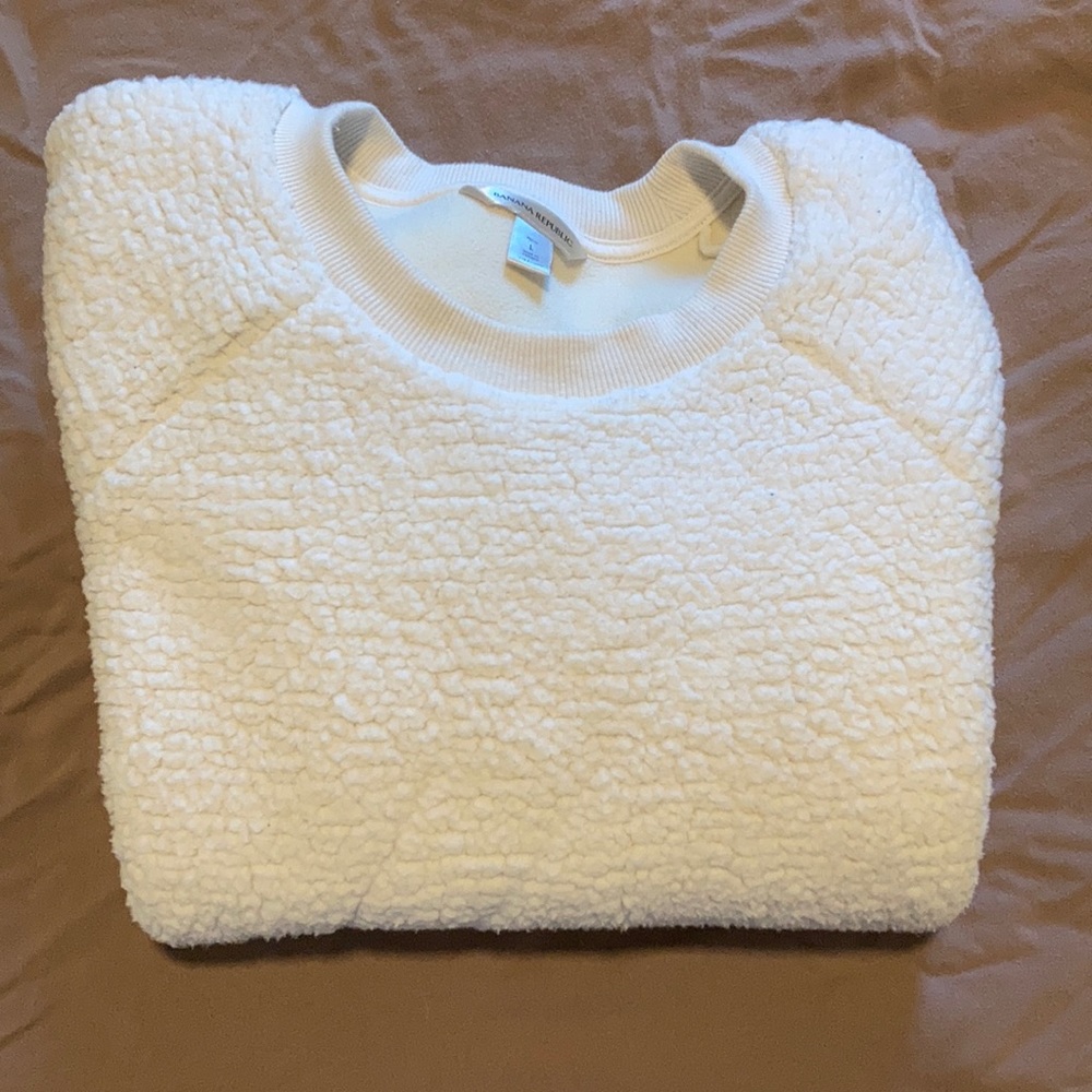 Banana republic sherpa sweatshirt
